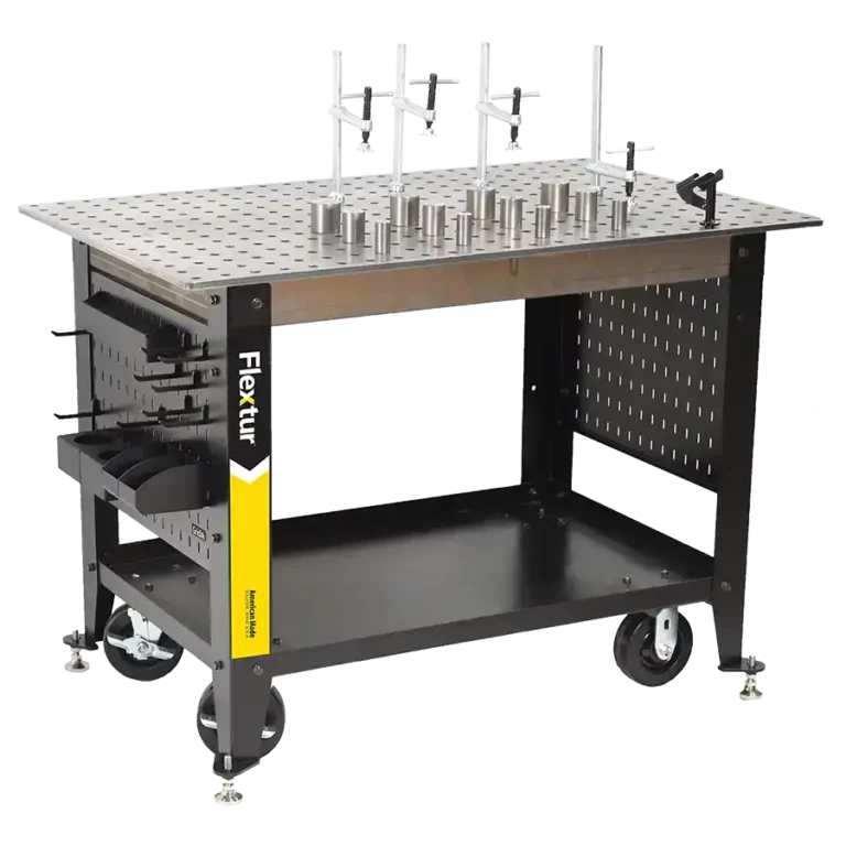 Mobile Welding Table Cart with 42 Piece Fixture & Gridlok Accessory Kit